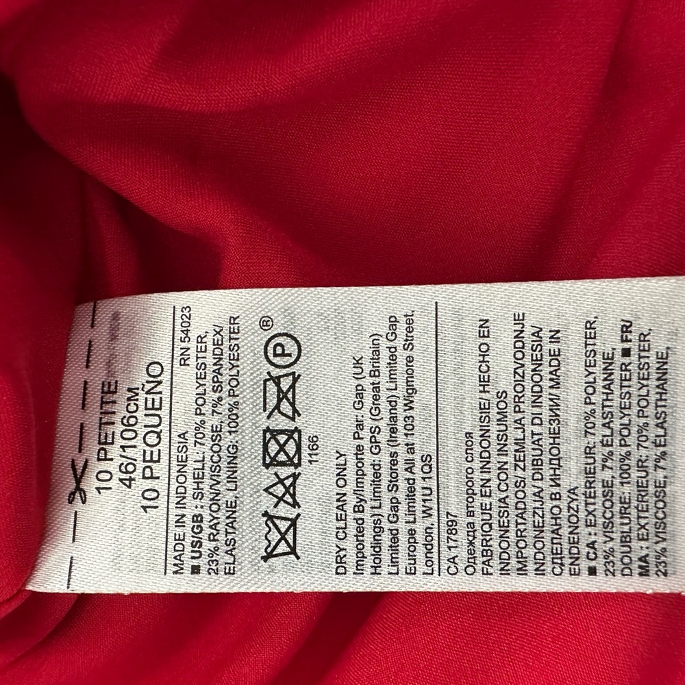 Banana Republic Red Sheath Midi Cocktail Dress - Picture 4 of 4